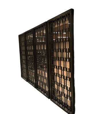 Hotel STS201 Stainless Steel Room Divider Metal Screen 1500mm Width
