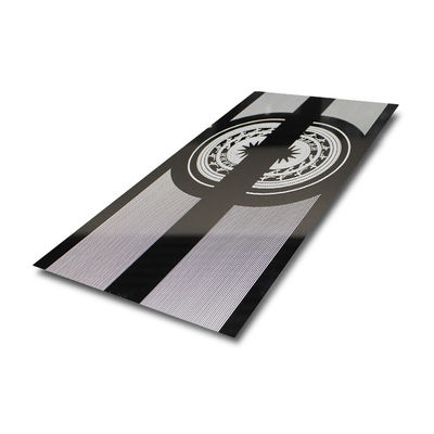Mirror Etched Rolled Elevator Stainless Steel Sheet For Door Decoration Anti Rust