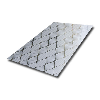304 Embossed Stainless Steel Sheet Metal Wall Decoration Panel