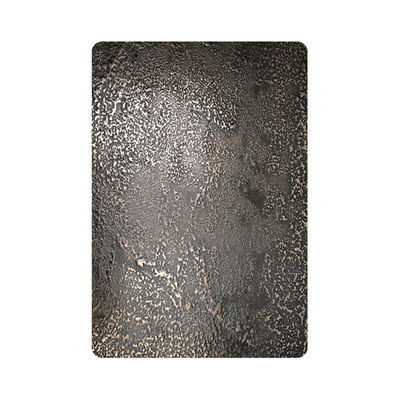 Mill Edge Decorative Stainless Steel Sheet Wall Panel 304 Textured Old Black Bronze Stainless Steel Plate