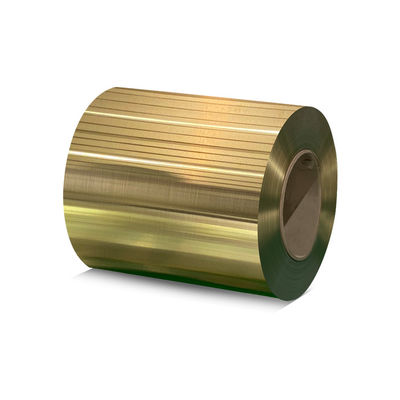 304 0.28mm Thick PVD Gold Hairline Finish Color SS Coil