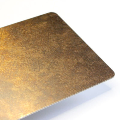 310S 316 316L 321 Decorative Stainless Steel Sheet Golden Metal Antique Colors