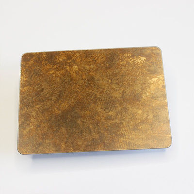 Antique Decorative Stainless Steel Sheet Bronze Hairline Golden 4mm Thickness Coil Plate