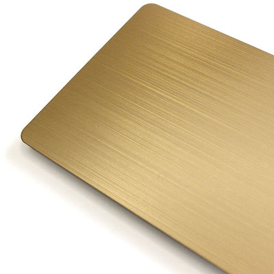 304 Brushed Decorative Stainless Steel Sheet 201 Hairline Stainless Steel Panel
