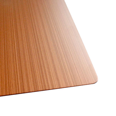 2000mm Length 304 Brushed Stainless Steel Sheet 316 316L Hairline Finish PVD Color Stainless Steel Plate