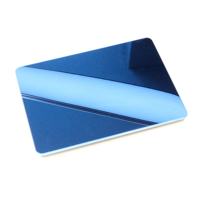 Sapphire Blue Colour Mirror Stainless Steel Sheet Mill Edge