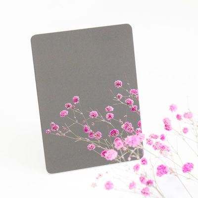 SUS304 Stainless Metal Sheet 0.8mm Gold Black Mirror Stainless Steel Plate For Hotel Decoration