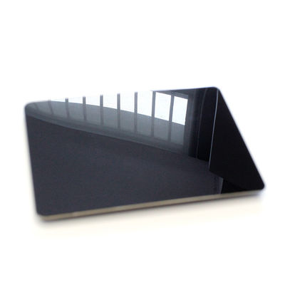 201 304 Gray Black Coated 8K Mirror Stainless Steel Sheet 3.0mm Thickness