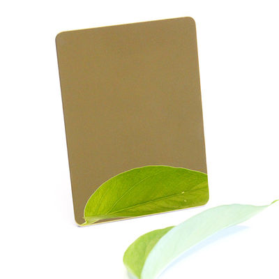 316l Stainless Steel Decorative Sheet PVD Coating Mirror Gold Color Plated