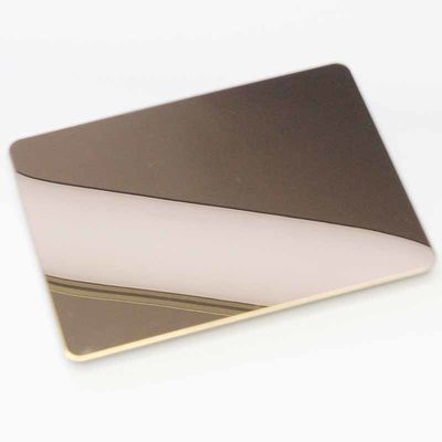 8K Mirror Stainless Steel Sheet Rose Gold PVD Color Coated Decorative