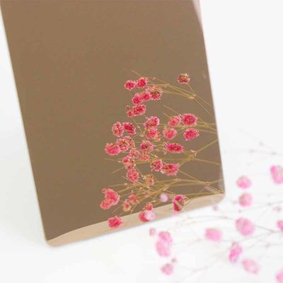 8K Mirror Stainless Steel Sheet Rose Gold PVD Color Coated Decorative