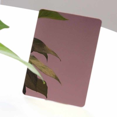 316l Stainless Steel Decorative Sheet PVD Coating Mirror Gold Color Plated