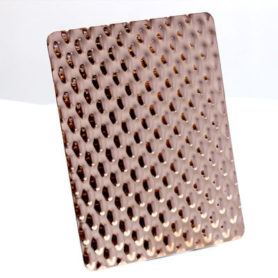 2D 3D Pattern Stainless Steel Plates 0.3mm 0.5mm Thick Water Ripple 304
