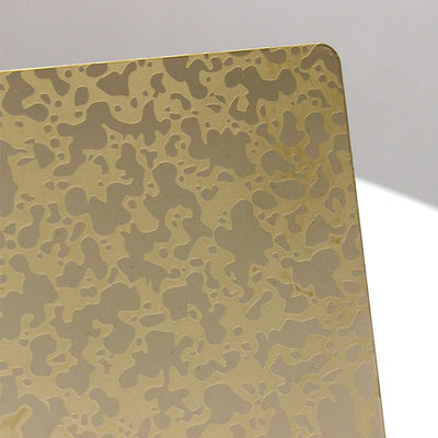 201 304 Decorative Pvd Color Etched Stainless Steel Sheet For Construction Projects
