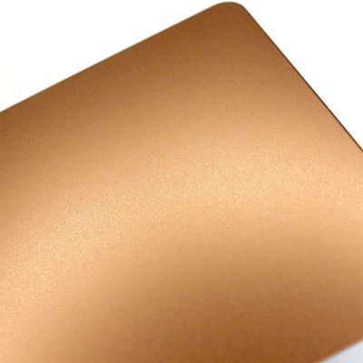 0.6mm 0.8mm 304 Stainless Steel Sheet Rose Gold Bead Blasted Sandblasted