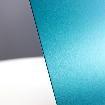 Ss304 #4 No.4 N4 Finish Stainless Steel Sheet In PVD Jade Green Color Coated