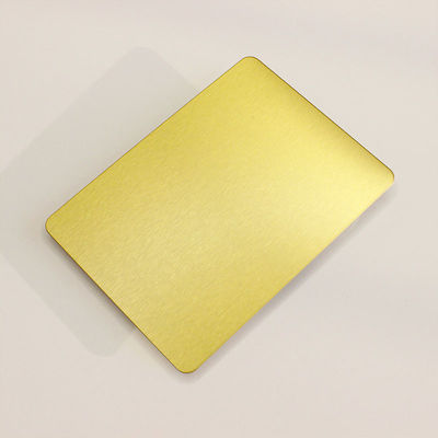 Decorative Stainless Steel Plate Sheet Aisi 201 304 316 420 430 Gold No.4 Brushed Finish