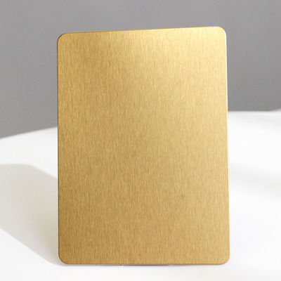 304 Gold Brushed Stainless Steel Sheet Cold Rolled Stainless Steel Plate