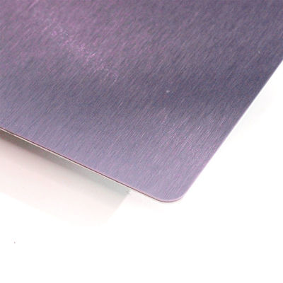 304 Brushed Decorative Stainless Steel Sheet Purple NO.4 Stainless Steel Panel