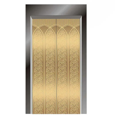 Aisi 304 Stainless Steel Sheet Metal Gold Elevator Door Pattern