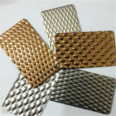 316 Stamped Finish Decorative Checkered Stainless Steel Sheet 1mm thick ASTM