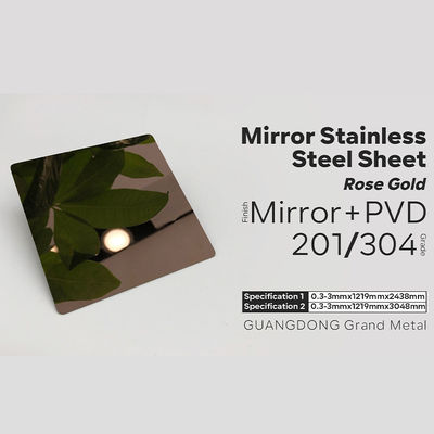 8k Super Mirror Stainless Steel Sheet 201 304 Metal Decorative Plate