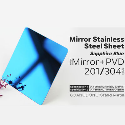 PVD Coating Mirror Finish Sheet Stainless Steel Decorative Plate