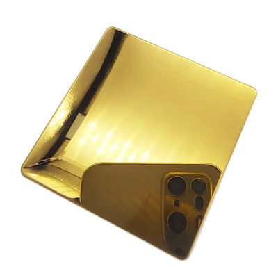 0.03mm Mirror Stainless Steel Sheet Titanium Gold 4x8 Black Color 201 304 316