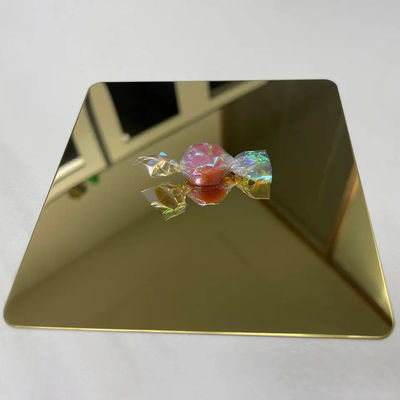 Pvd Color Coated Decoration Stainless Steel Sheet Inox Mirror Finished Gold Metal plate 304