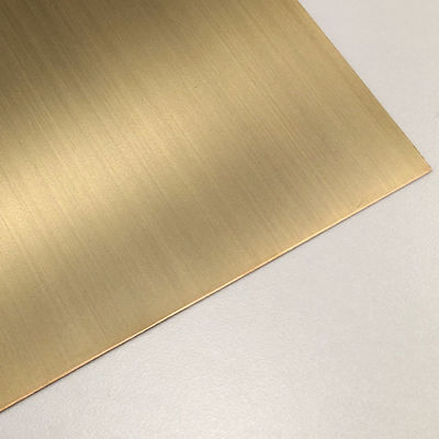 304 316 Hairline Stainless Steel Sheet Pvd Color Brass Copper Finish Stainless Steel Wall Panels