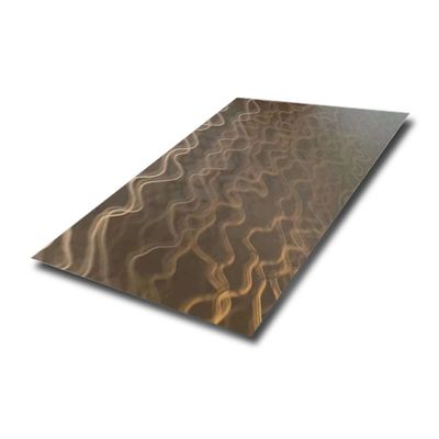 304 316 Grade 3D Pattern Decorative Stainless Steel Sheet  Custom Size 0.8mm Thickness
