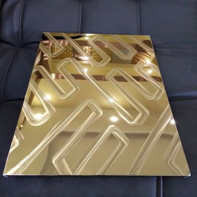 0.8mm 1.0mm 3D Laser Stainless Steel Plate For Interior Exterior Wall Decoration