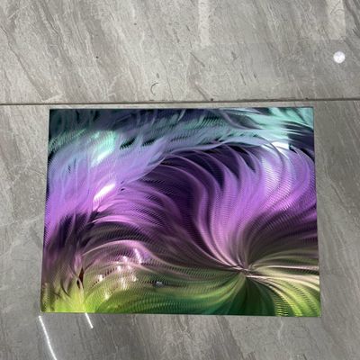 Colorful Stainless Steel Sheet Mirror 304 Fantasy Color Gradient 3D Laser Sheet
