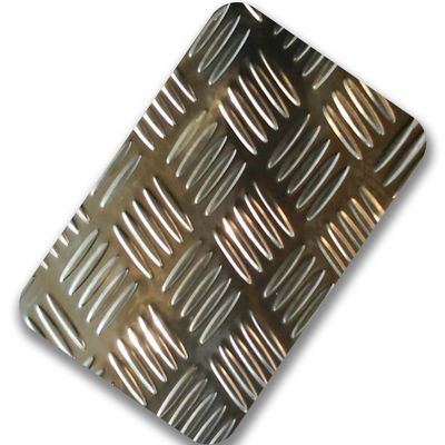 Anti Slide Checkered Stainless Steel Sheet 4x8 1.5mm 2.0mm Stamped Plate