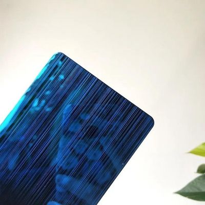 Blue Color Coated Stainless Steel Sheet 304 3.0mm Thickness For Elevator Decoration