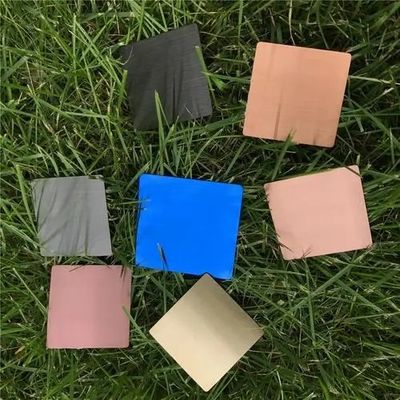 304 316 Color Coated Stainless Steel Square Plate Pvd 201 Stainless Steel Sheet 4X8Ft 304L AFP Coating