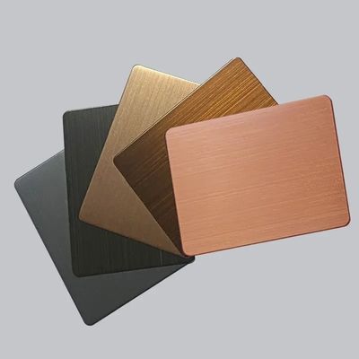 304 316 Color Coated Stainless Steel Square Plate Pvd 201 Stainless Steel Sheet 4X8Ft 304L AFP Coating