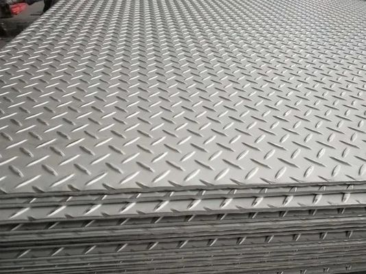 SS304 Stainless Steel Checkered Plate 5mm 6mm Decorative Stainless Steel Sheet