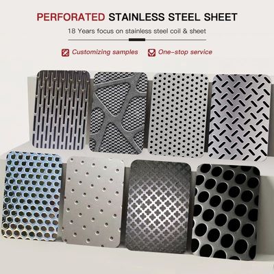 Customized Perforated Stainless Steel Sheet With Cloverleaf Pattern