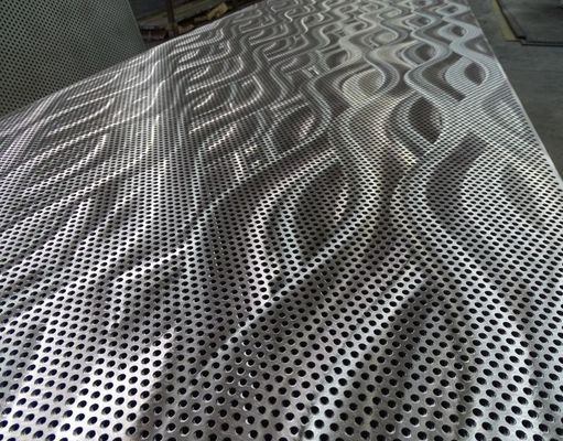 GB Standard Decorative Perforated Metal Sheet Stainless Steel 316 Bending Sheet 1250mm Width