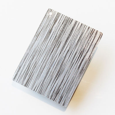 Embossed 0.7Mm Stainless Steel Sheet Stripes Texture 2B BA No.4 Decorative Wall Cladding
