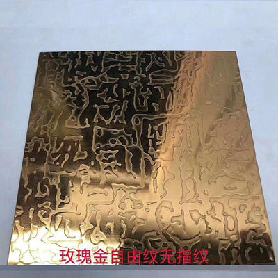 Premium SS Steel Sheet Etched Finish Stainless Steel For Modern Interiors