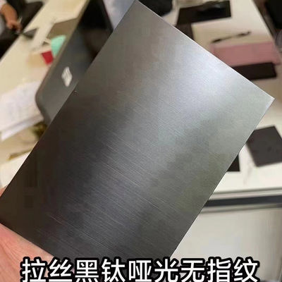 Black Brushed Stainless Steel Sheet Anti - Finger Print SS Sheet 6000mm Length