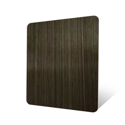 Cold Rolled Decorative Stainless Steel Sheet 304 316 Hairline Bronze Ancient Copper Finish