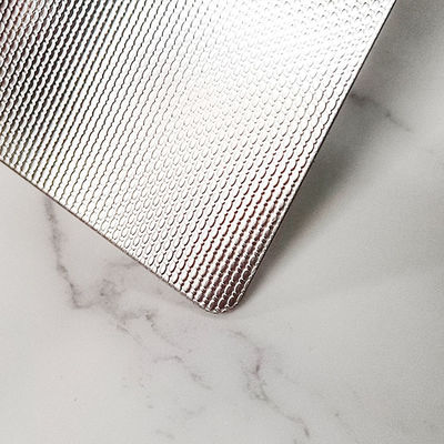 BA Finish Embossed Stainless Steel Sheet Metal With 5WL Pattern 0.2mm Thickness