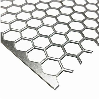 Hexagonal Perforated Stainless Steel Sheet 2mm 3mm Thick