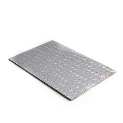201 304 316 2b Finish Checkered Stainless Steel Sheet 1000mm Width cold rolled