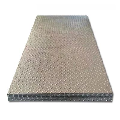 201 304 316 2b Finish Checkered Stainless Steel Sheet 1000mm Width cold rolled