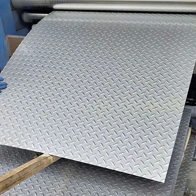 201 304 Textured SS Checkered Sheet Non Slip Stainless Steel Floor Plate