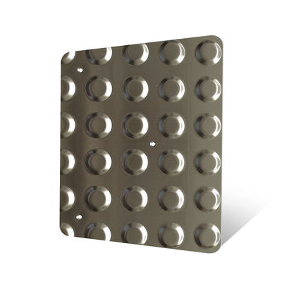 2b Finish Stainless Steel Checker Sheet With Flat Round Projections